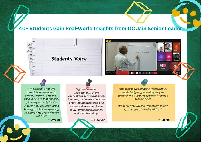 DC Jain Volunteers Empower 16 Youth with Career Building Skills